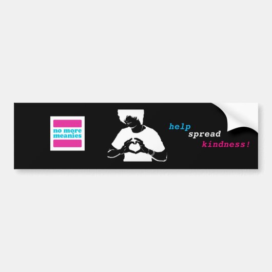 Geen middelen meer - Trans* Colors Kindness Bumper Bumpersticker (Voorkant)