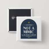 Geen Mimic Funny D&D Button (Voorkant /achterkant)