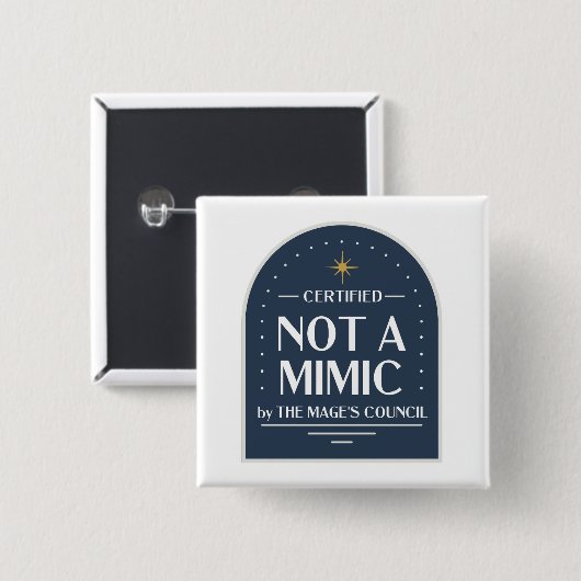 Geen Mimic Funny D&D Button (Voorkant /achterkant)