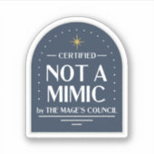 Geen Mimic Funny D&D Sticker (Voorkant)