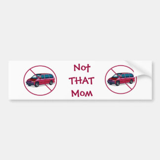 GEEN MINI VANS BUMPERSTICKER