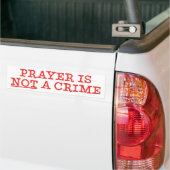 Geen misdaad bumpersticker (Op Truck)