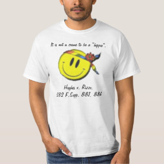 Geen misdaad om een hippie te zijn t-shirt