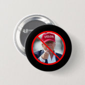 Geen misdadigers in Kantoor Ronde Button 5,7 Cm (Voorkant /achterkant)