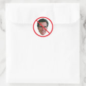 Geen Mitt Romney Ronde Sticker (Tas)