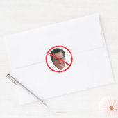Geen Mitt Romney Ronde Sticker (Envelop)