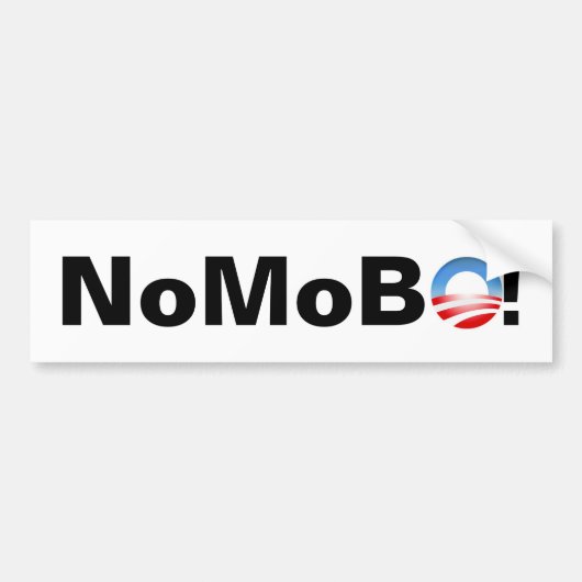 Geen Mo BO. Bumpersticker (Voorkant)
