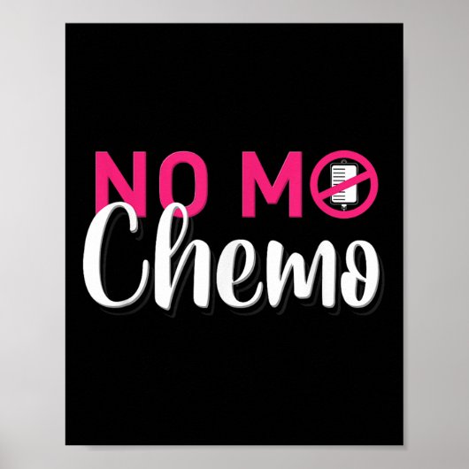 Geen Mo Chemo op de laatste dag van chemotherapie Poster (Voorkant)