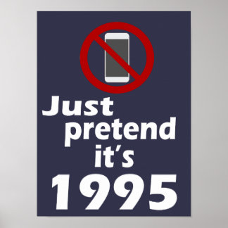 Geen mobiele telefoon Beeld Het is 1995 Classroom  Poster