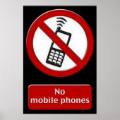 Geen mobiele telefoon poster (Voorkant)