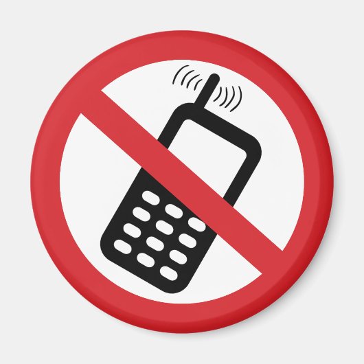 Geen mobiele telefoons magneet (Voorkant)