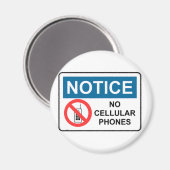 GEEN MOBIELE TELEFOONS MAGNEET (Voorkant / Achterkant)