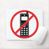 Geen mobiele telefoons muismat (Met muis)