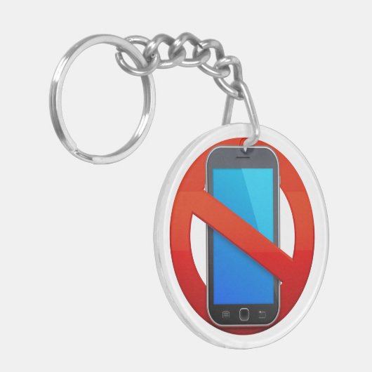 GEEN MOBIELE TELEFOONS SLEUTELHANGER - SRF (Voorkant Links)