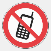 Geen mobiele telefoons toegestaan Stickers (Voorkant)