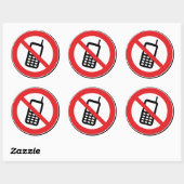 Geen mobiele telefoons toegestaan Stickers (Vel)