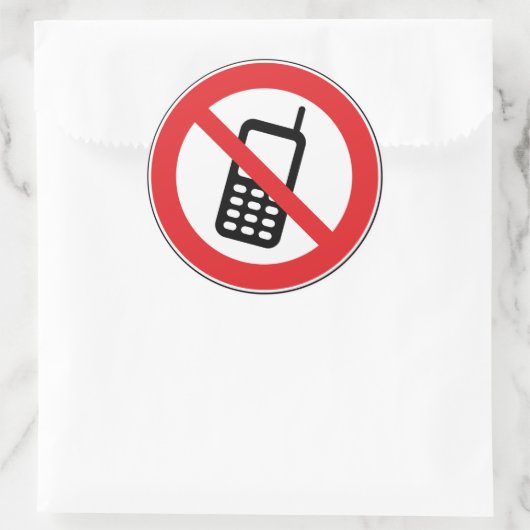 Geen mobiele telefoons toegestaan Stickers (Tas)