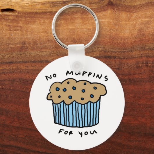 Geen moffins voor uw Sleutelhanger (Voorkant)