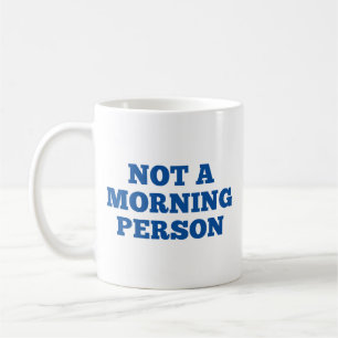 Geen Mok voor een koffiekoffie voor een ochtendmen