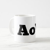 Geen mok Wax/AoW-logo koffie (Voorkant links)