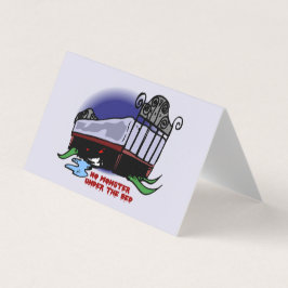 Geen monster onder de Bed Classroom Exchange-kaart Visitekaartje