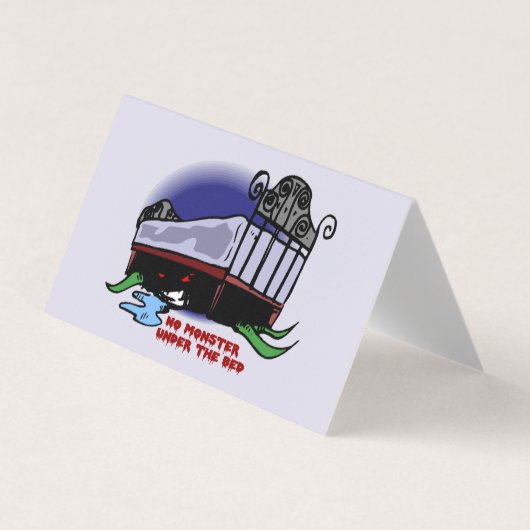 Geen monster onder de Bed Classroom Exchange-kaart Visitekaartje (Voorkant)