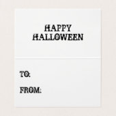 Geen monster onder de Bed Classroom Exchange-kaart Visitekaartje (Binnenkant ongevouwen)