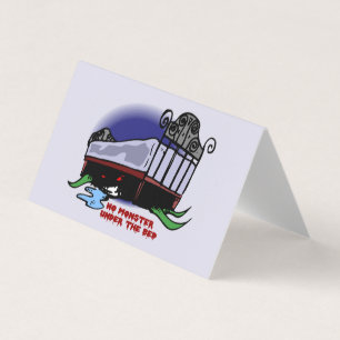 Geen monster onder de Bed Classroom Exchange-kaart Visitekaartje