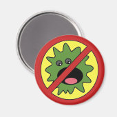 Geen Monsters ondertekenen Magneet (Voorkant / Achterkant)