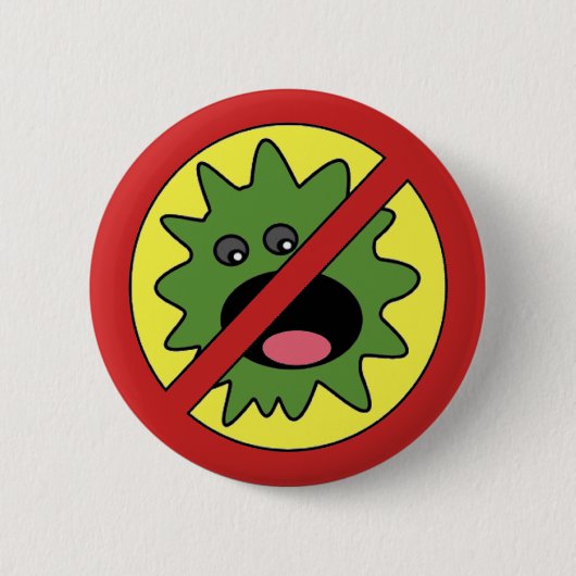 Geen Monsters ondertekenen Ronde Button 5,7 Cm (Voorkant)