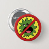 Geen Monsters ondertekenen Ronde Button 5,7 Cm (Voorkant /achterkant)