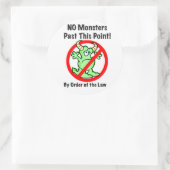 "Geen monsters!" Stickers (Tas)