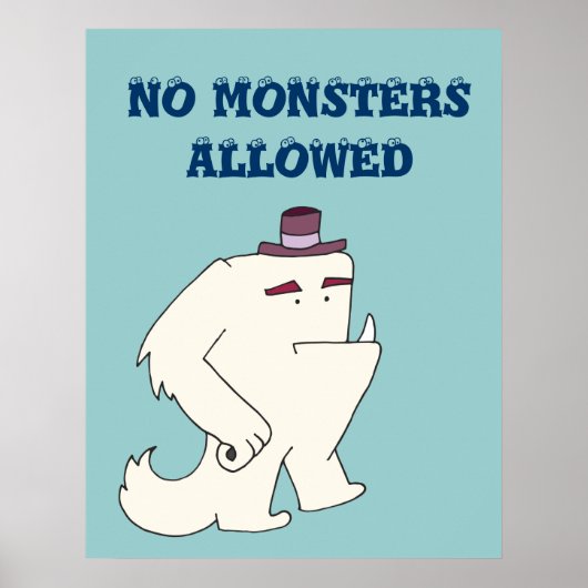 Geen Monsters toegestaan Poster (Voorkant)