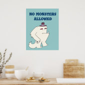 Geen Monsters toegestaan Poster (Keuken)