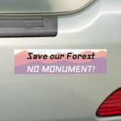 Geen monument - pastel ombre bumpersticker (Op auto)
