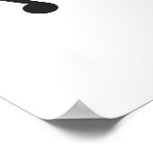 Geen Moosic No Life Funny Koe Pun Poster (Hoek)