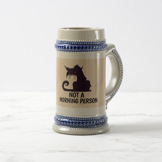 GEEN MORENDE PERSOON CAT BEER STEIN BIERPUL (Voorkant rechts)