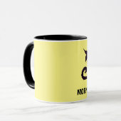 GEEN MORENDE PERSOON GRUMPY BLACK CAT COFFEE MUGS MOK (Voorkant links)