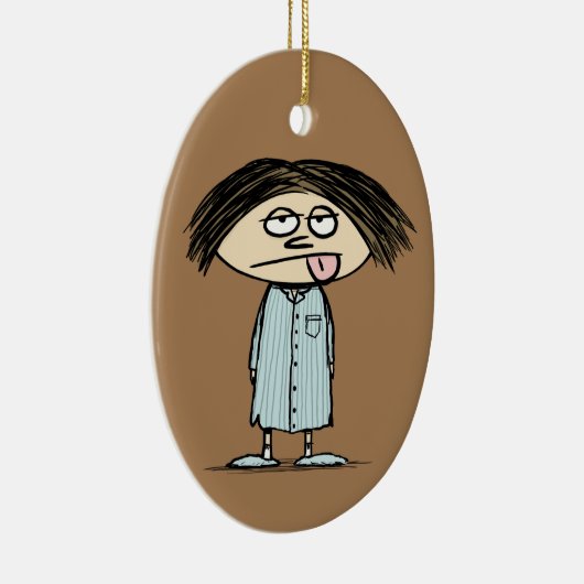 Geen Morning Person | Funny Humorisy Keramisch Ornament (Rechts)