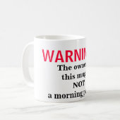 Geen Morning Person Koffiemok (Voorkant links)