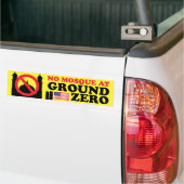 Geen Moskee 3 Bumpersticker (Op Truck)