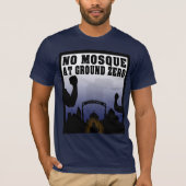 Geen moskee op grond nul T-shirt (Voorkant)