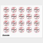 Geen moskee Sticker (Vel)