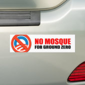 GEEN MOSQUE VOOR GRONDZERO BUMPERSTICKER (Op auto)
