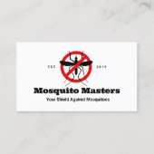 Geen Mosquito ongediertebestrijding pictogram Visitekaartje (Voorkant)