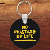 Geen mosterd geen leven sleutelhanger (Achterkant)