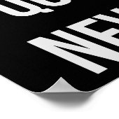 Geen Motivatie prijsopgave Poster (Hoek)