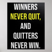 Geen Motivatie prijsopgave Poster (Voorkant)