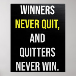 Geen Motivatie prijsopgave Poster