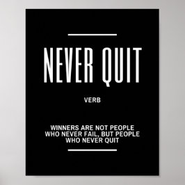 Geen Motivatie prijsopgave Poster